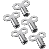 Nirox 5x Llave para purgar radiadores - robusta llave de purga de aluminio - llave para muchos radiadores-calefactores…